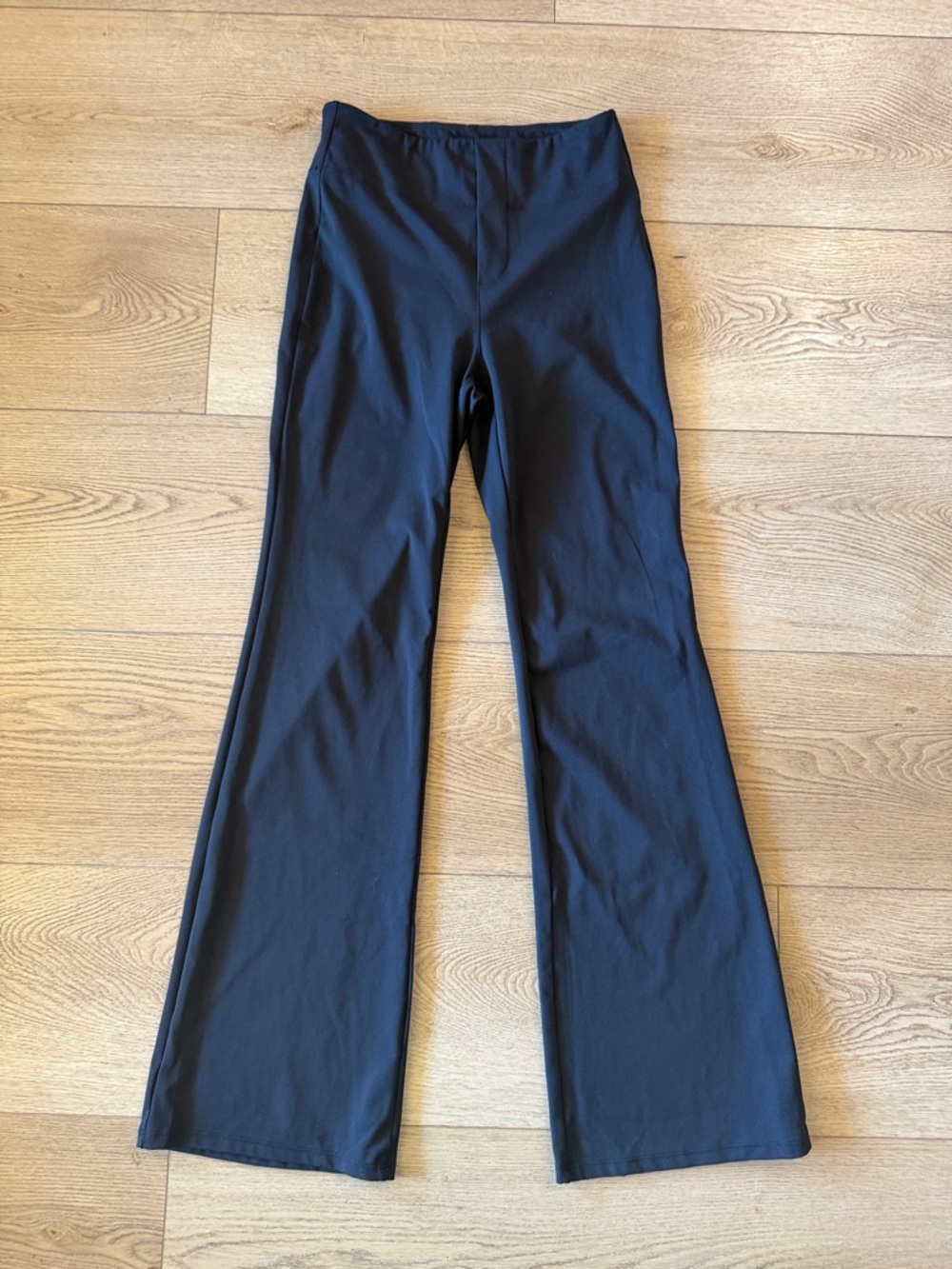 Women's Black Stretch Flared Pants